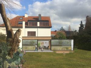 FRIDAYoffice HOUSE BIS renovatieproject visualisatie achtergevel